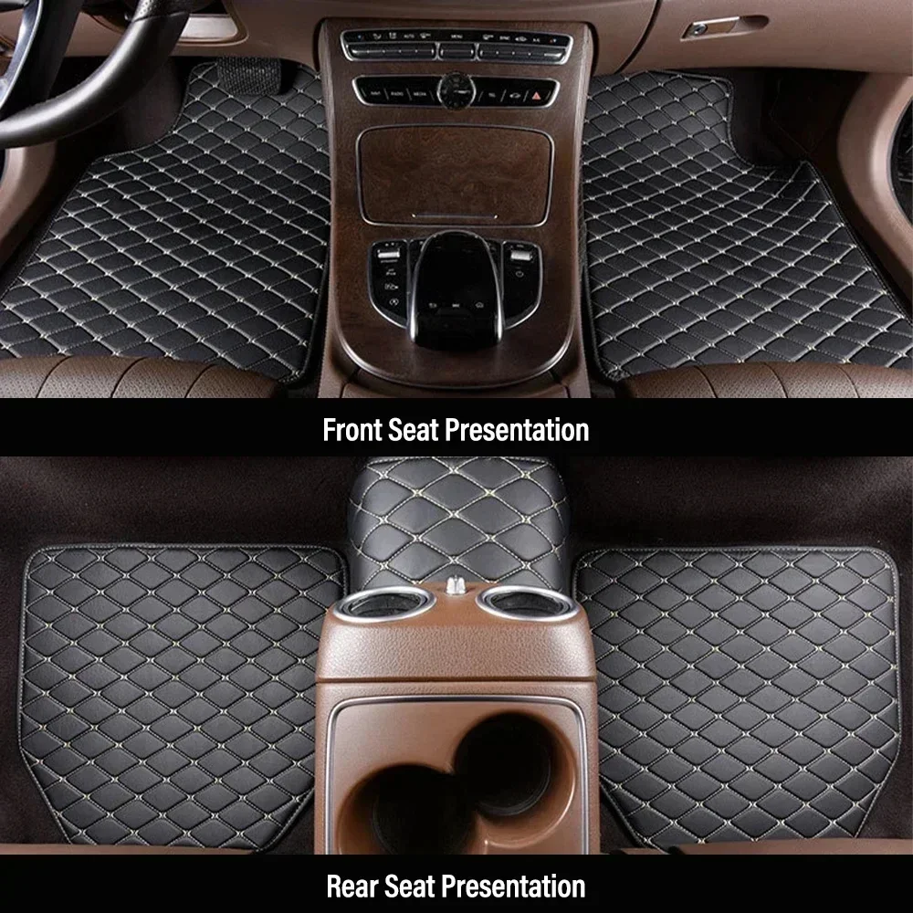 Car Floor Mats Universal Waterproof Leather - 4PCS Universal PU Leather Car Floor