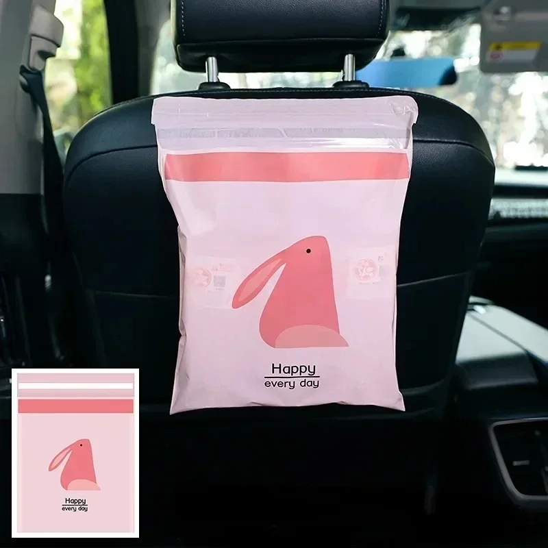 Waterproof Car Trash Can With Lid - Car Trash Bag 15 Pcs Disposable