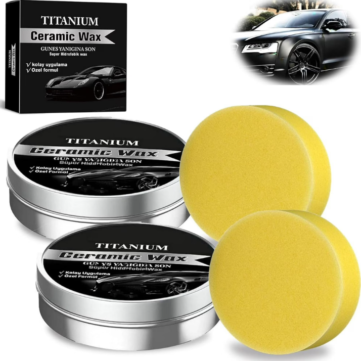 Car Scratch Repair Polishing Wax Paste - Titanium Ceramic Wax Car Coating Polishing