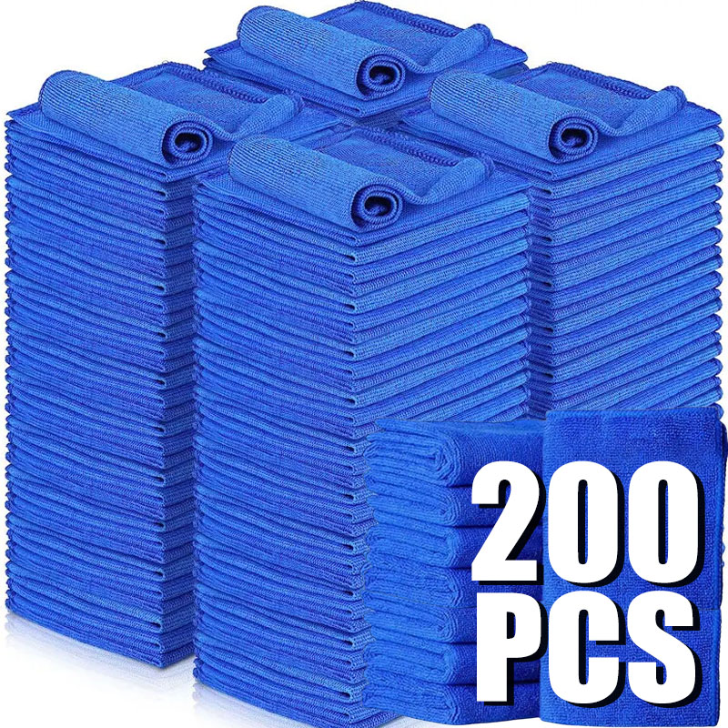Microfiber Car Drying Towel Super Absorbent - 10/200PCS Microfiber Car Cleaning Towels Super