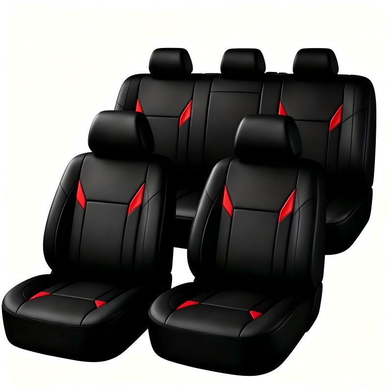 Leather Car Seat Covers Full Set Universal - Universal Fit PU Leather Car Seat
