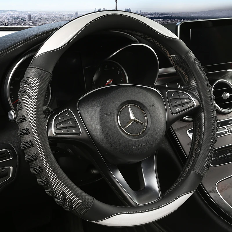 Car Steering Wheel Cover Anti Slip Breathable - Three-dimensional Honeycomb Car Steering Wheel Cover