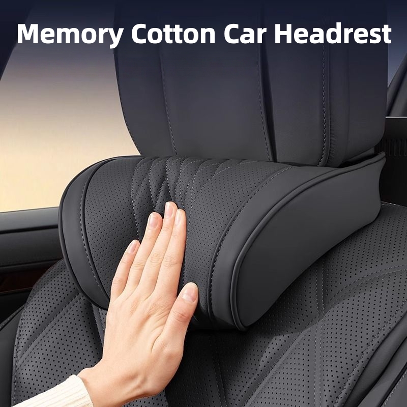 Memory Foam Car Neck Pillow Lumbar Support - Luxurious Memory Foam Car Headrest Cushion