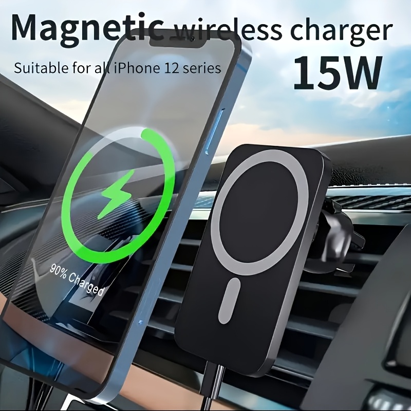 Wireless Car Charger Mount Fast Charging - 15W Magnetic Car Wireless Charger Fast