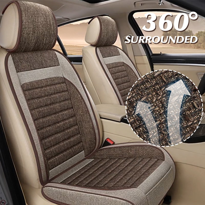 Leather Car Seat Covers Full Set Universal - Universal Linen Full Set Car Seat