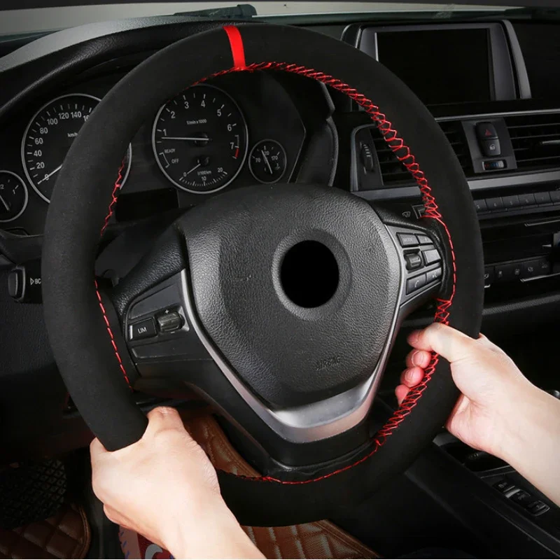 Car Steering Wheel Cover Anti Slip Breathable - Universal 38cm Car Steering Wheel Cover