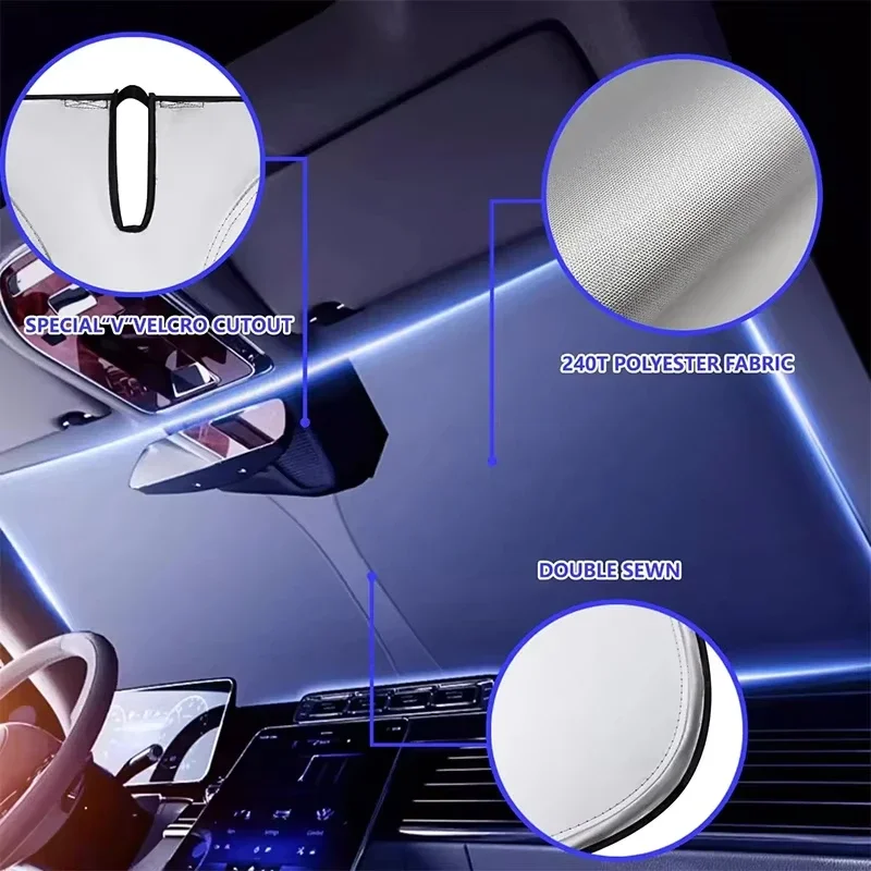 Car Sunshade UV Reflection Win - Car Sunshade Windshield Umbrella Foldable ulasan dan harga