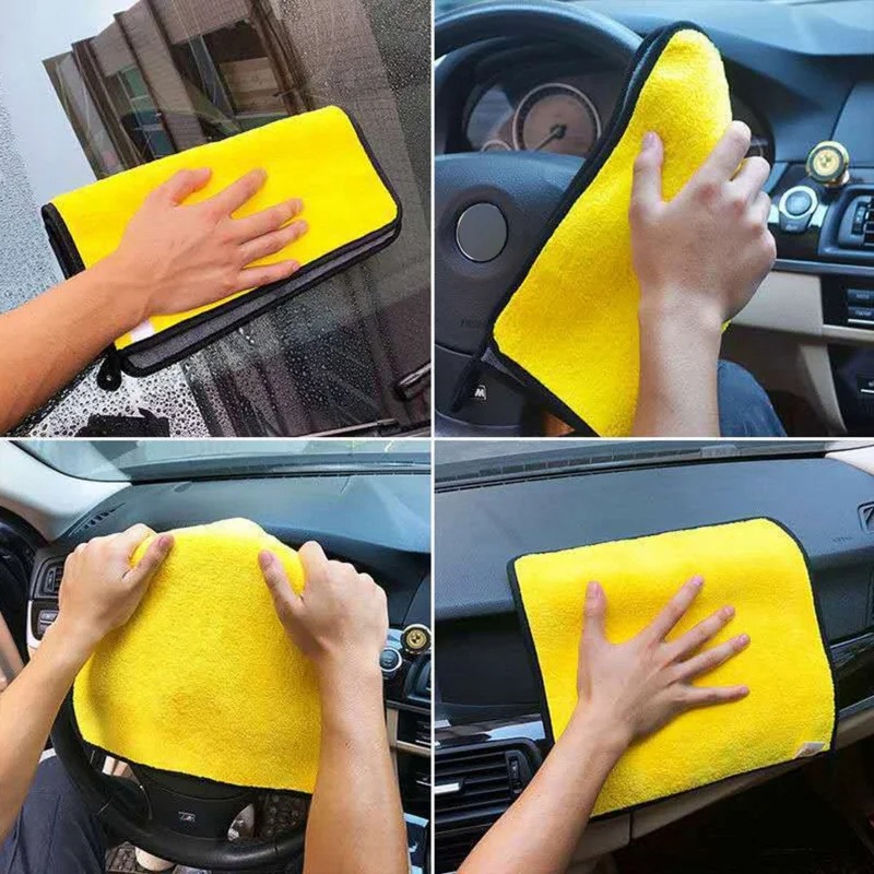 1/20pcs Car Cleaning Microfibe - Microfiber Car Drying Towel Super Absorbent ulasan dan harga
