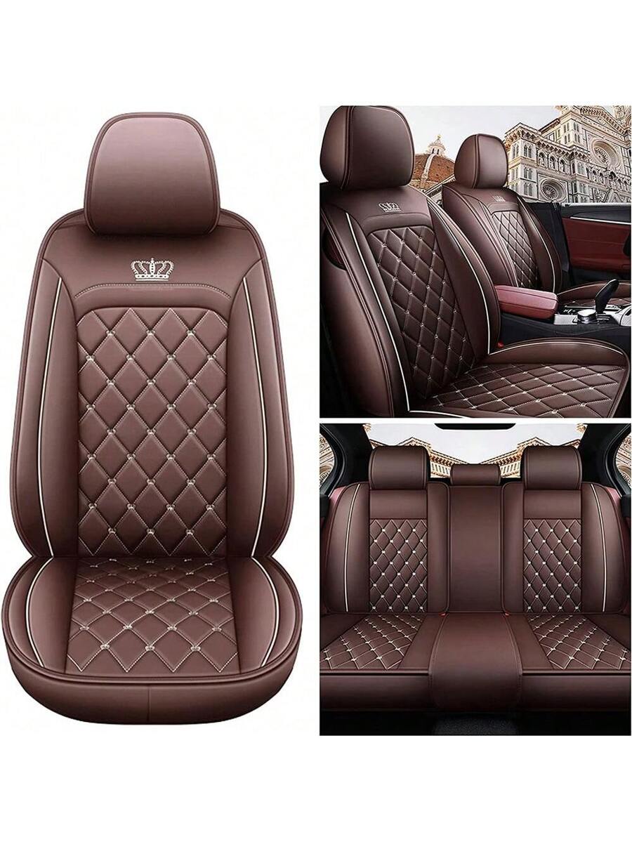 PU Leather Car Seat Cover Fron - Leather Car Seat Covers Full Set Universal ulasan dan harga