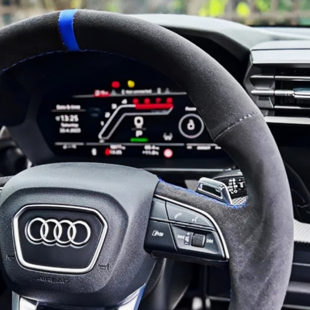Custom Anti-Slip Suede Leather - Car Steering Wheel Cover Anti Slip Breathable ulasan dan harga