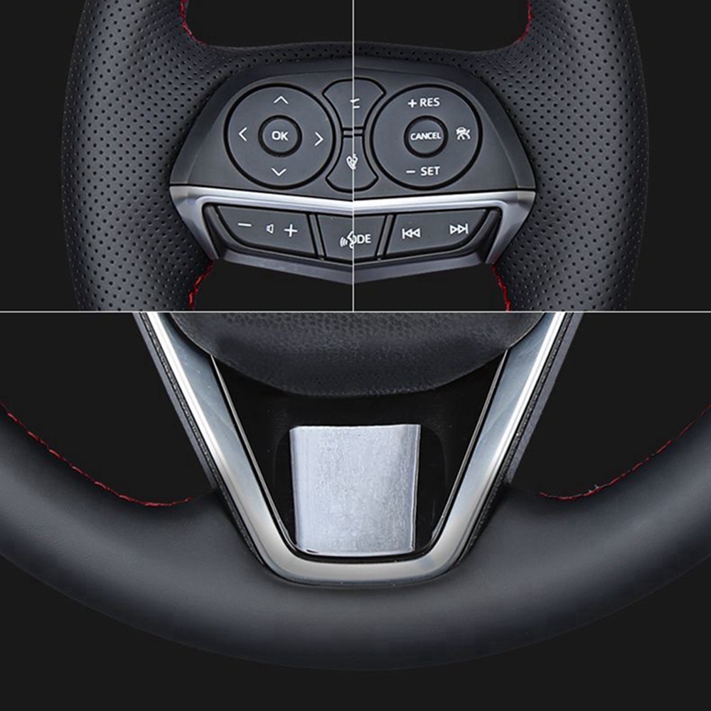 Custom Anti-Slip Suede Leather - Car Steering Wheel Cover Anti Slip Breathable ulasan dan harga