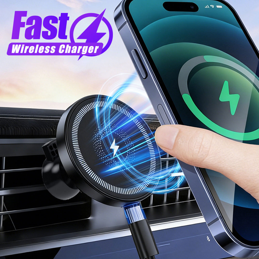 Magnetic Wireless Car Charger  - Magnetic Phone Holder For Car Vent ulasan dan harga