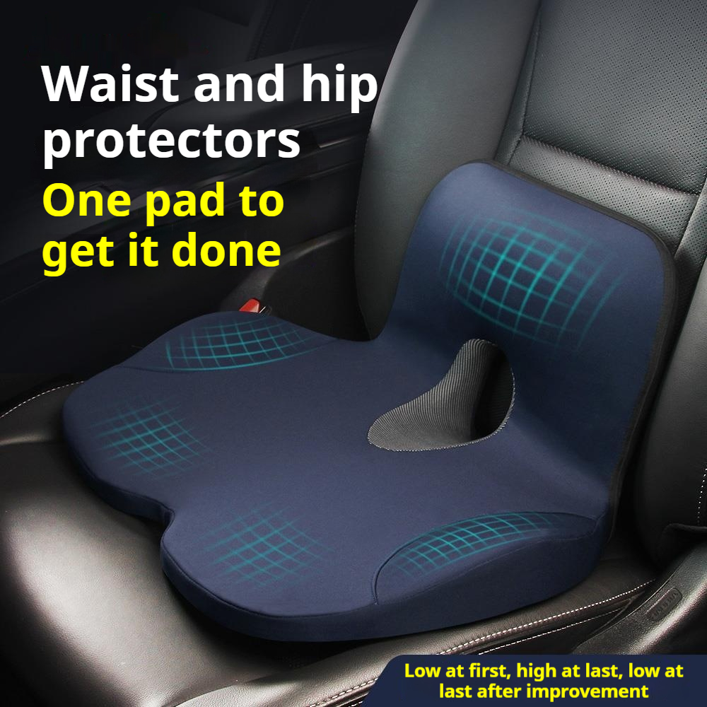 Car Main Driver Seat Booster S - Memory Foam Car Neck Pillow Lumbar Support ulasan dan harga