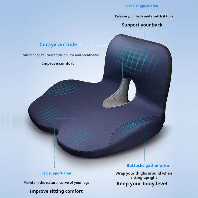 Car Main Driver Seat Booster S - Memory Foam Car Neck Pillow Lumbar Support ulasan dan harga