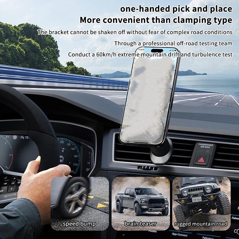 1Pcs Carbon Fiber Magnetic Car - Magnetic Phone Holder For Car Vent ulasan dan harga