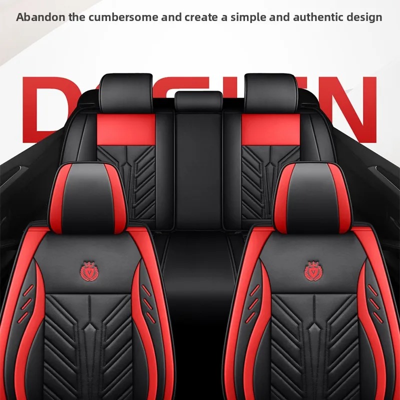 Breathable 5-Seater Car Seat C - Leather Car Seat Covers Full Set Universal ulasan dan harga
