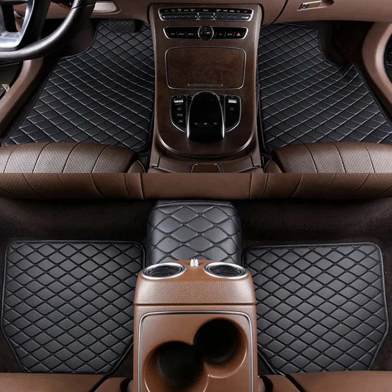Car Floor Mats 5Pcs Universal  - Car Floor Mats Universal Waterproof Leather ulasan dan harga