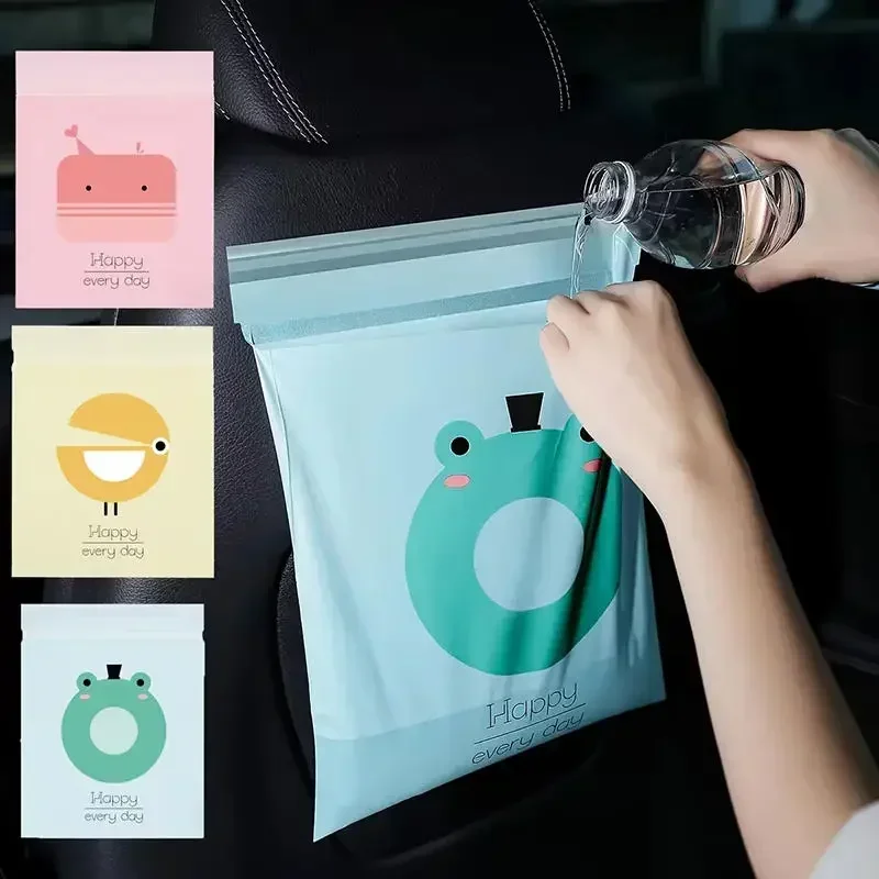 Car Trash Bag 15 Pcs Disposabl - Waterproof Car Trash Can With Lid ulasan dan harga
