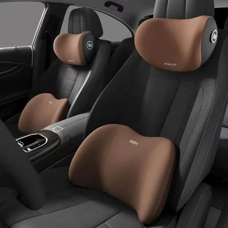 Universal Car Headrest Neck Su - Memory Foam Car Neck Pillow Lumbar Support ulasan dan harga