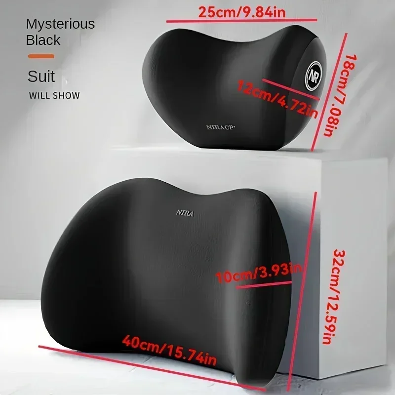 Universal Car Headrest Neck Su - Memory Foam Car Neck Pillow Lumbar Support ulasan dan harga