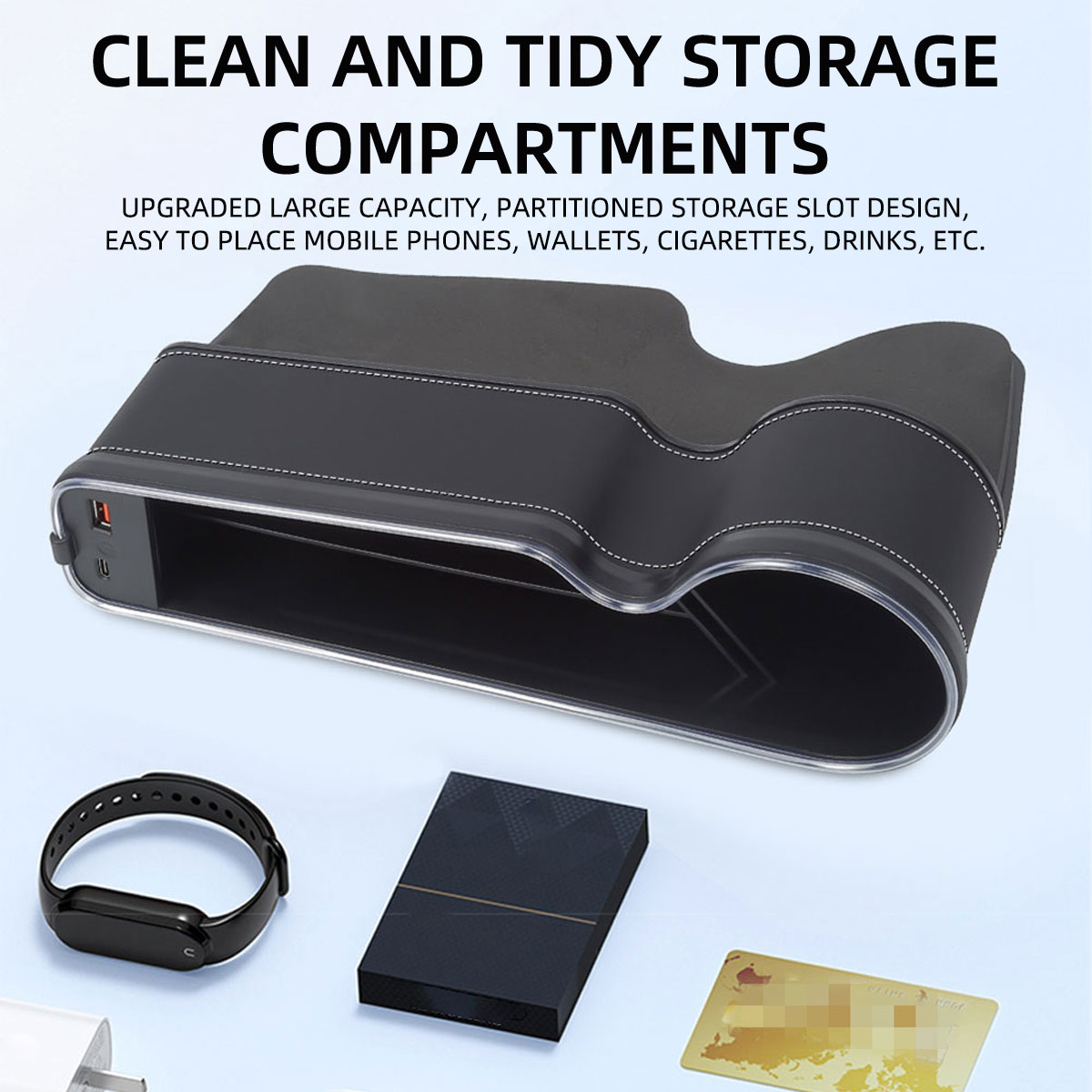 Car Seat Gap Filler Cup Holder - Seat Gap Filler Organizer With Usb Charger ulasan dan harga