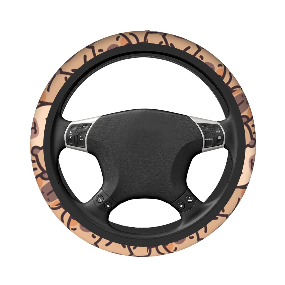 Kawaii Anime Capybara Car Stee - Car Steering Wheel Cover Anti Slip Breathable ulasan dan harga