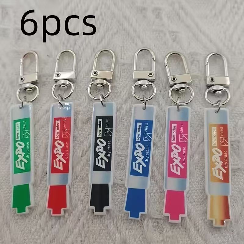 6pcs acrylic pen keychain, all - Car Accessories ulasan dan harga