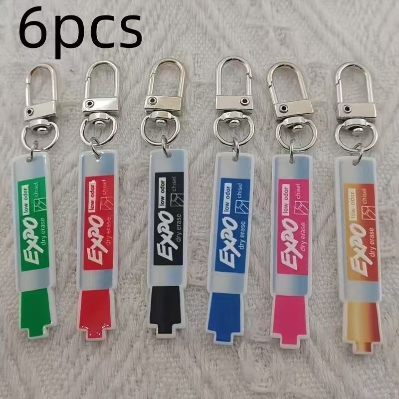 6pcs acrylic pen keychain, all - Car Accessories ulasan dan harga