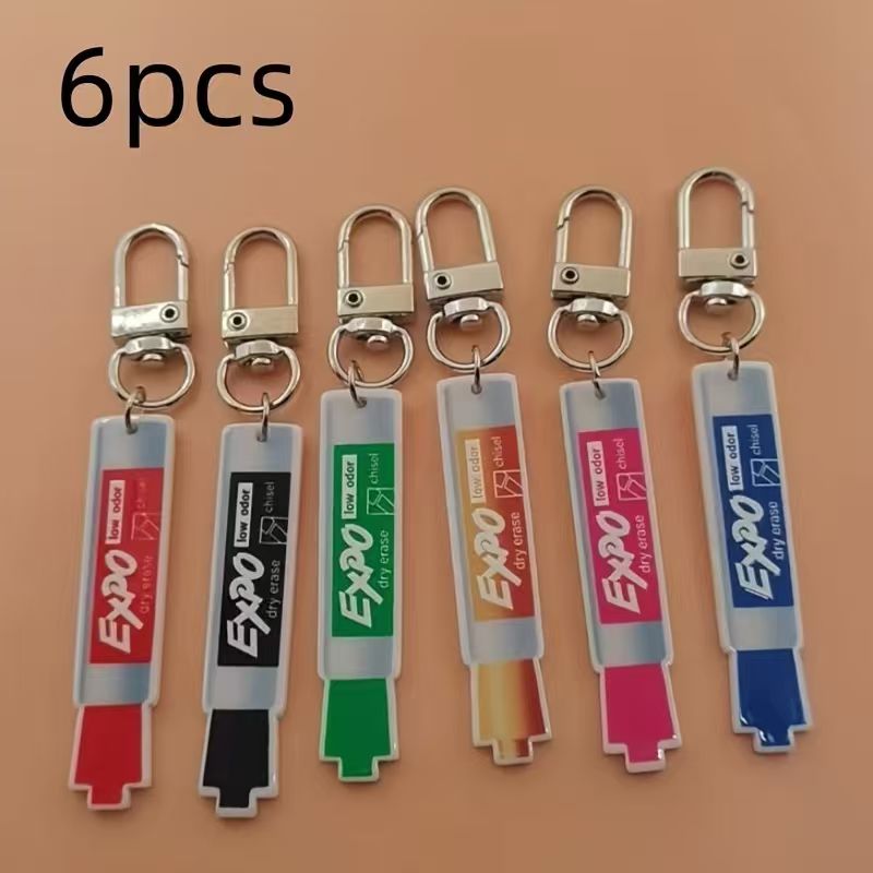 6pcs acrylic pen keychain, all - Car Accessories ulasan dan harga