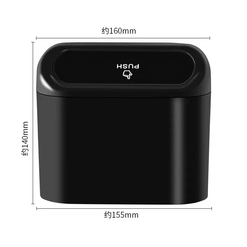 Mini Car Trash Can with Push-O - Waterproof Car Trash Can With Lid ulasan dan harga