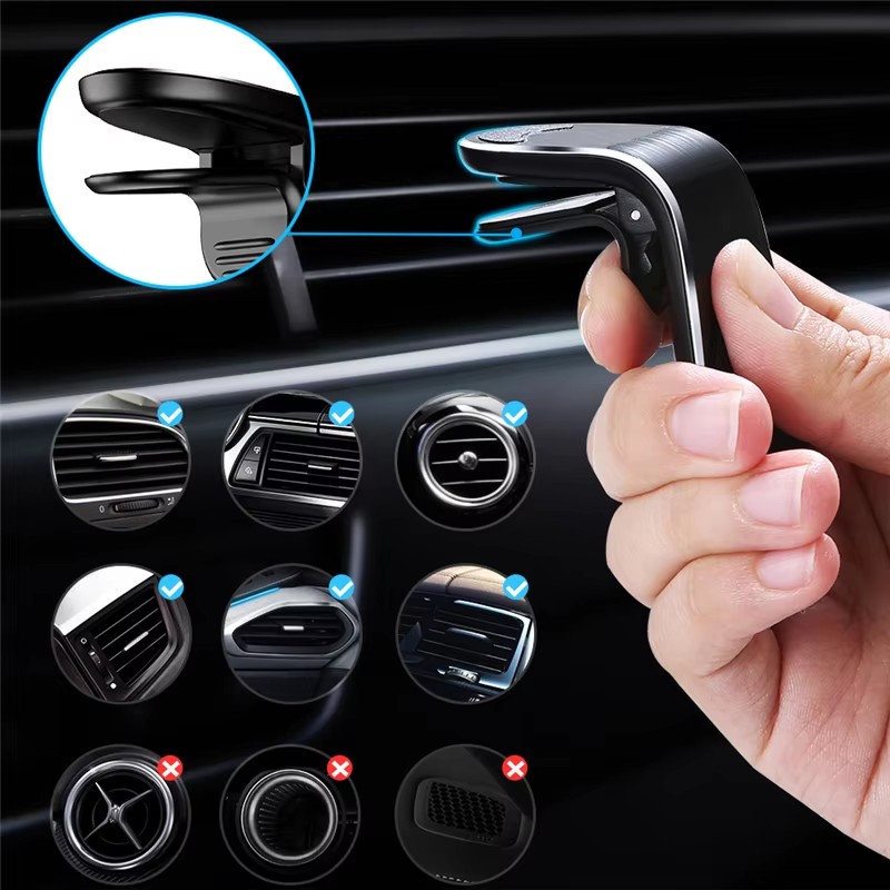 Magnetic Car Phone Holder Air  - Magnetic Phone Holder For Car Vent ulasan dan harga