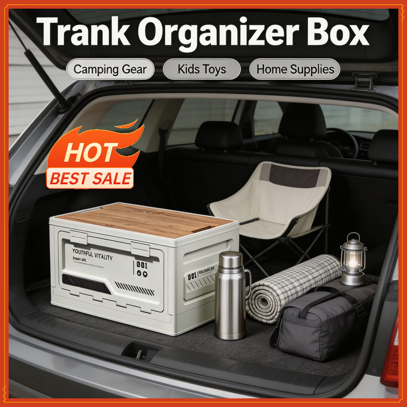 Outdoor Storage Box Camping Fo - Car Trunk Organizer Foldable Storage Box ulasan dan harga