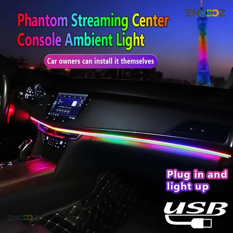 ZNOOOZ 140cm Car Ambient Light - Led Ambient Interior Car Lights App Control ulasan dan harga