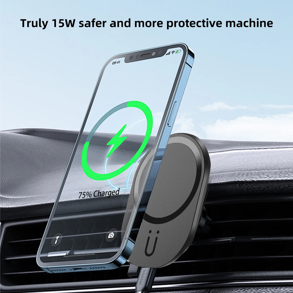 Mini Magnetic Wireless Car Cha - Magnetic Phone Holder For Car Vent ulasan dan harga