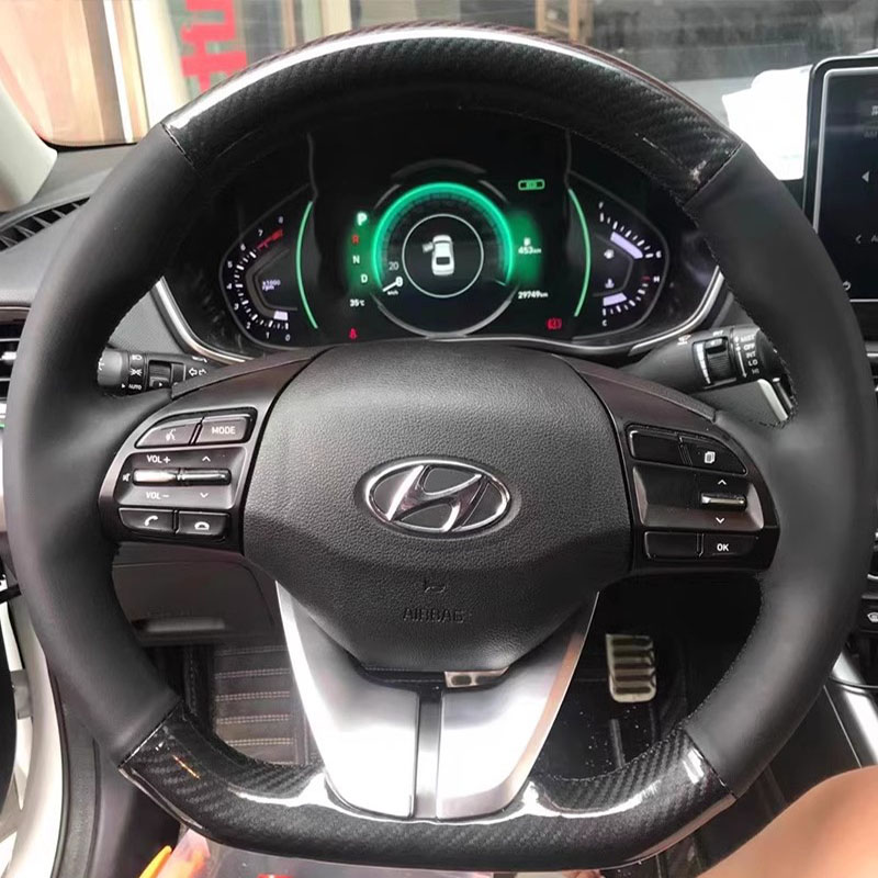 For Hyundai Elantra 4 2016-201 - Car Steering Wheel Cover Anti Slip Breathable ulasan dan harga
