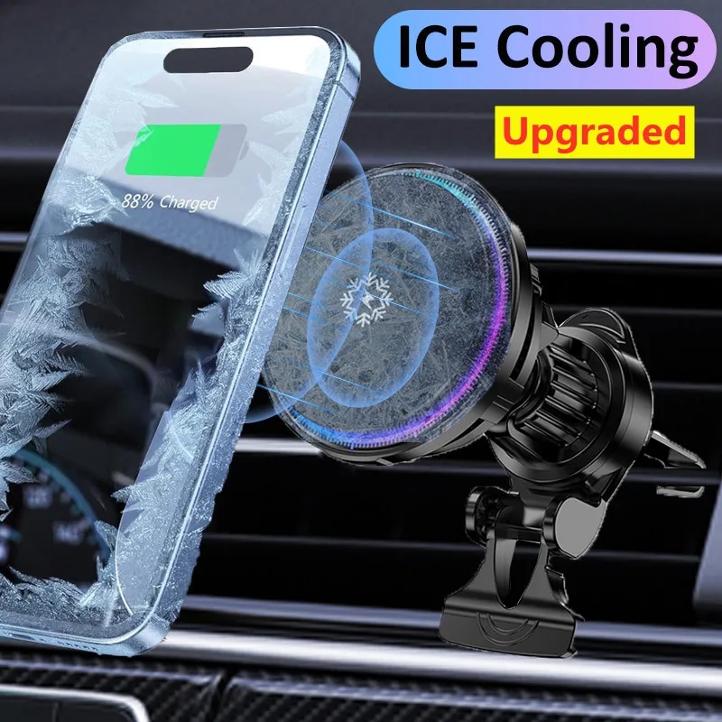Ice Cooling Magnetic Wireless  - Wireless Car Charger Mount Fast Charging ulasan dan harga