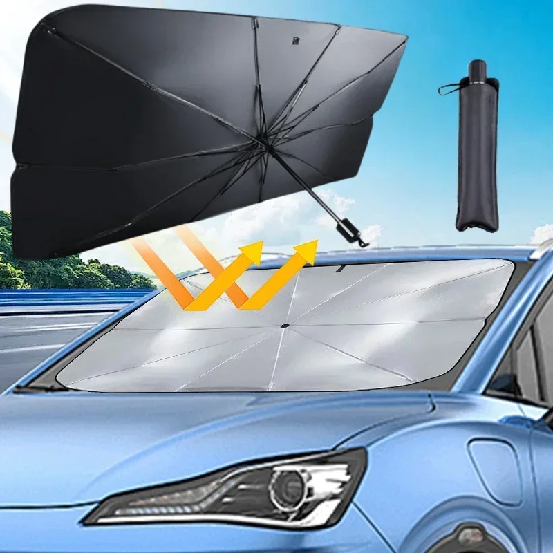 Car Windshield Sun Shade, Fold - Car Sunshade Windshield Umbrella Foldable ulasan dan harga