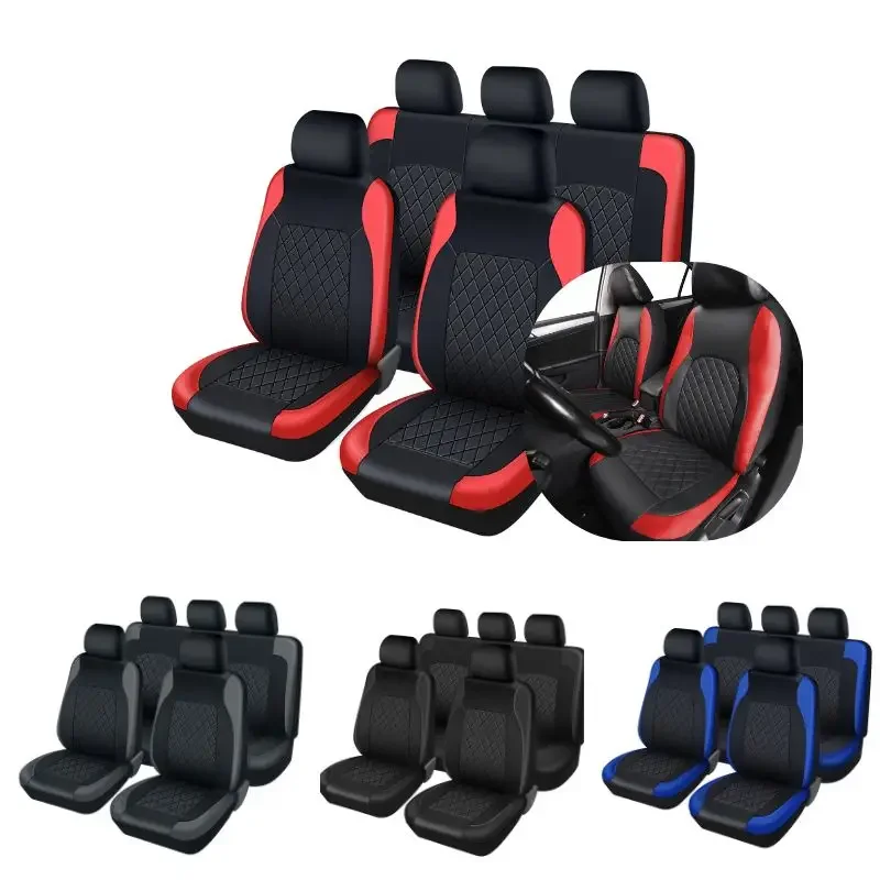 Universal Faux Leather Car Sea - Leather Car Seat Covers Full Set Universal ulasan dan harga
