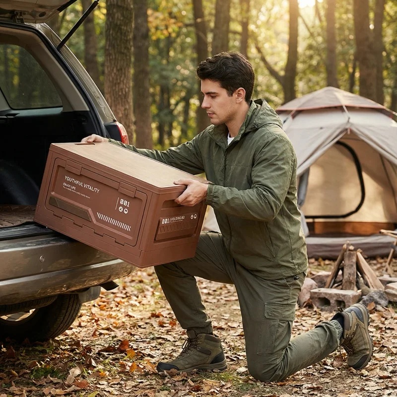 Outdoor Storage Box Camping Fo - Car Trunk Organizer Foldable Storage Box ulasan dan harga