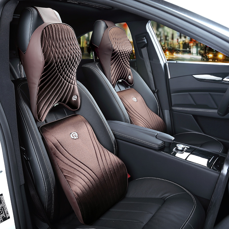 Memory Foam Car Pillow Set Pre - Memory Foam Car Neck Pillow Lumbar Support ulasan dan harga