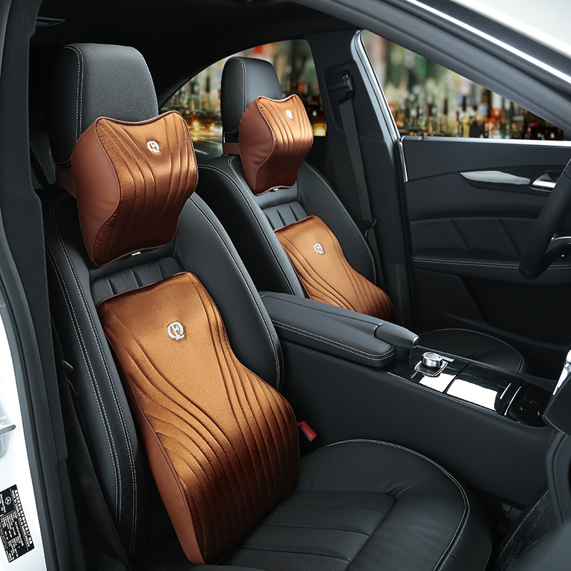 Memory Foam Car Pillow Set Pre - Memory Foam Car Neck Pillow Lumbar Support ulasan dan harga