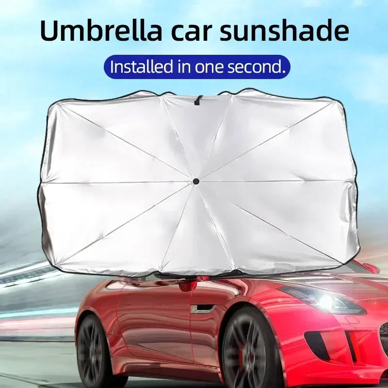 Foldable Car Windshield Sunsha - Car Sunshade Windshield Umbrella Foldable ulasan dan harga
