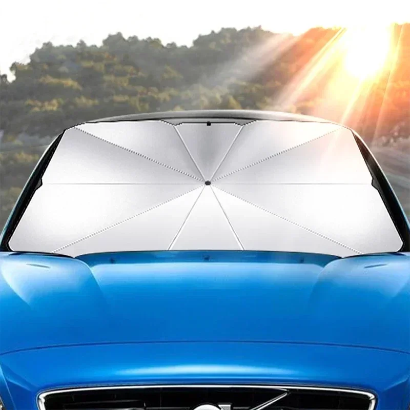 Foldable Car Windshield Sunsha - Car Sunshade Windshield Umbrella Foldable ulasan dan harga