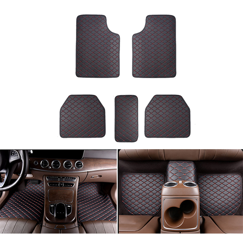 5PCS Universal Fit Car Floor M - Car Floor Mats Universal Waterproof Leather ulasan dan harga