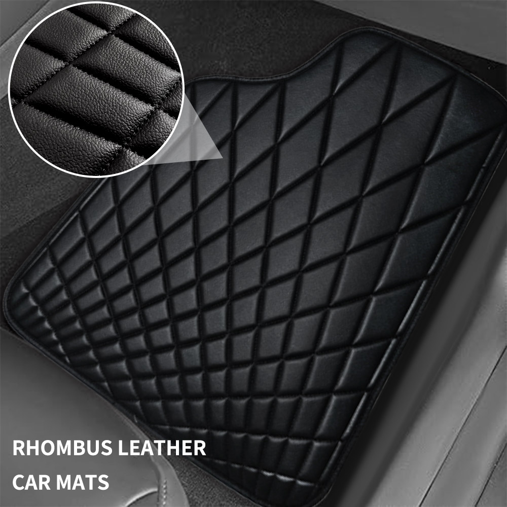CAR PASS Universal 5PCS Leathe - Car Floor Mats Universal Waterproof Leather ulasan dan harga
