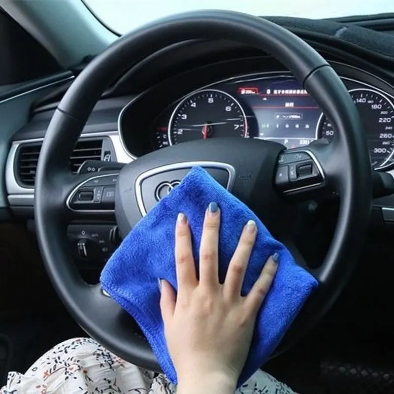 10/200PCS Microfiber Car Clean - Microfiber Car Drying Towel Super Absorbent ulasan dan harga