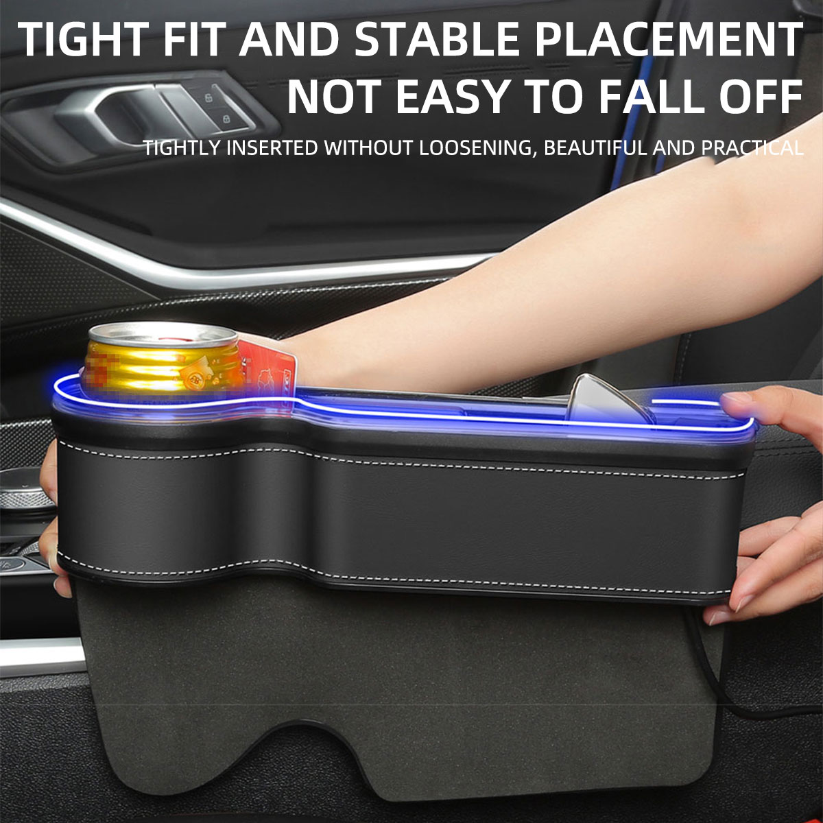 Car Seat Gap Filler Cup Holder - Seat Gap Filler Organizer With Usb Charger ulasan dan harga