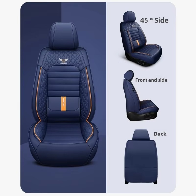 Luxury PU Leather Car Seat Cov - Leather Car Seat Covers Full Set Universal ulasan dan harga