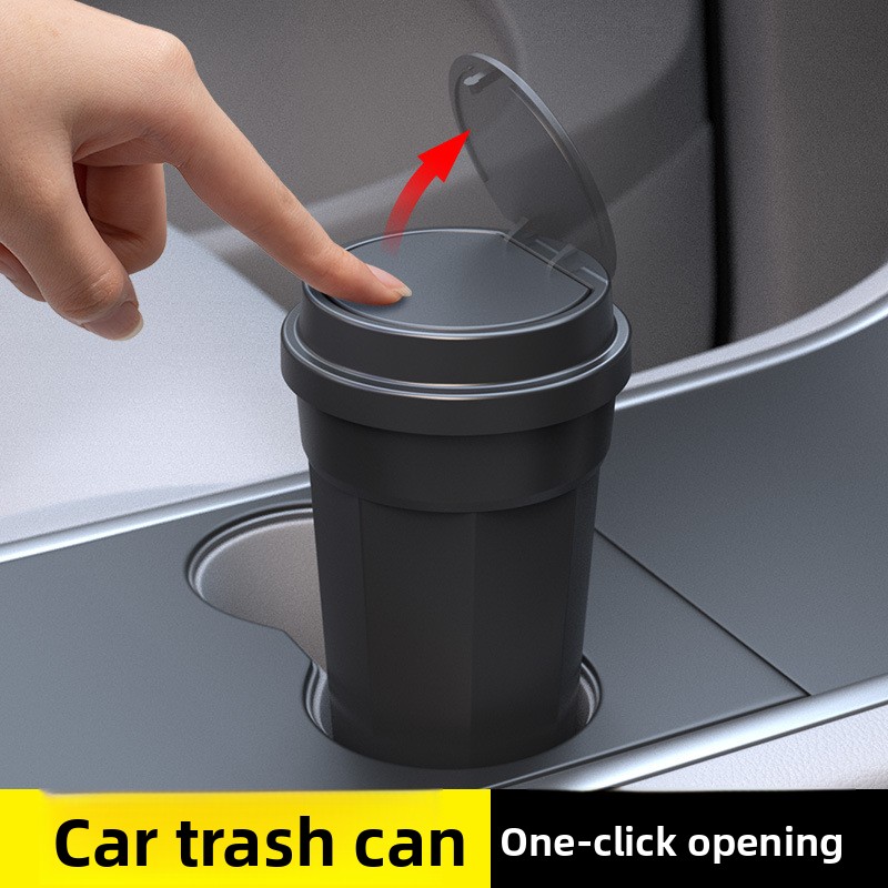 Car Trash Can Waterproof Cup H - Waterproof Car Trash Can With Lid ulasan dan harga