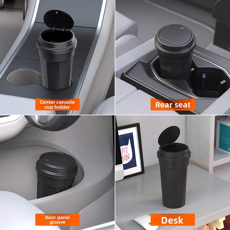 Car Trash Can Waterproof Cup H - Waterproof Car Trash Can With Lid ulasan dan harga